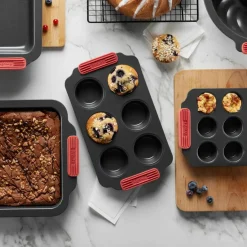 Nonstick minimuffins 6 stk, grå