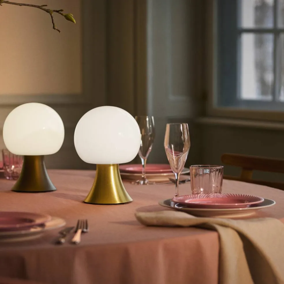 Noor LED-lampe 23 cm, brun