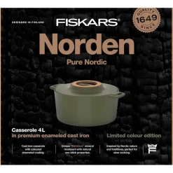 Norden støpejernsgryte 4 liter, bjørk