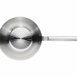 Norden ubelagt wokpanne 28 cm, rustfritt stål
