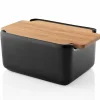 Nordic Kitchen smørboks med lokk, svart