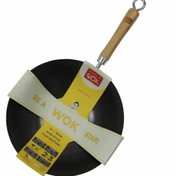NS kulsstål Wok, svart 30 cm.