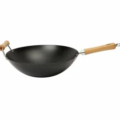 NS kulsstål Wok, svart 30 cm.
