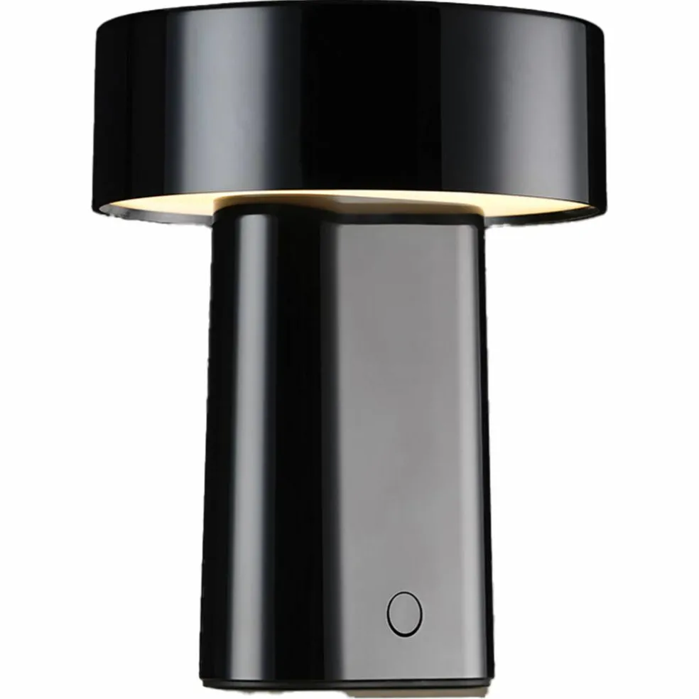 Oblong lampe, svart