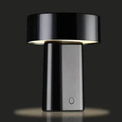 Oblong lampe, svart