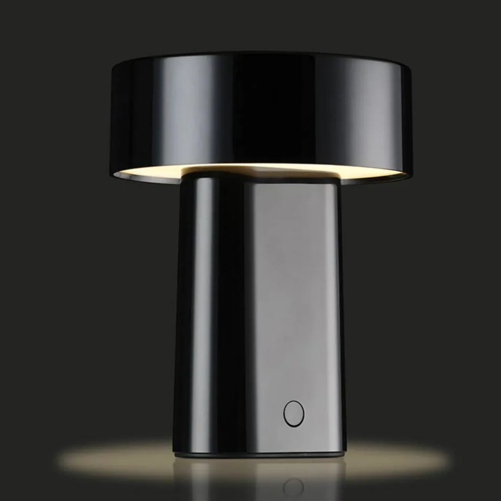 Oblong lampe, svart