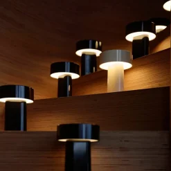 Oblong lampe, varmgrå
