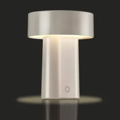 Oblong lampe, varmgrå