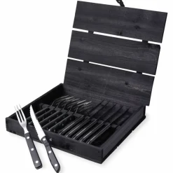 Old Farmer Black Grillbestikk 6+6
