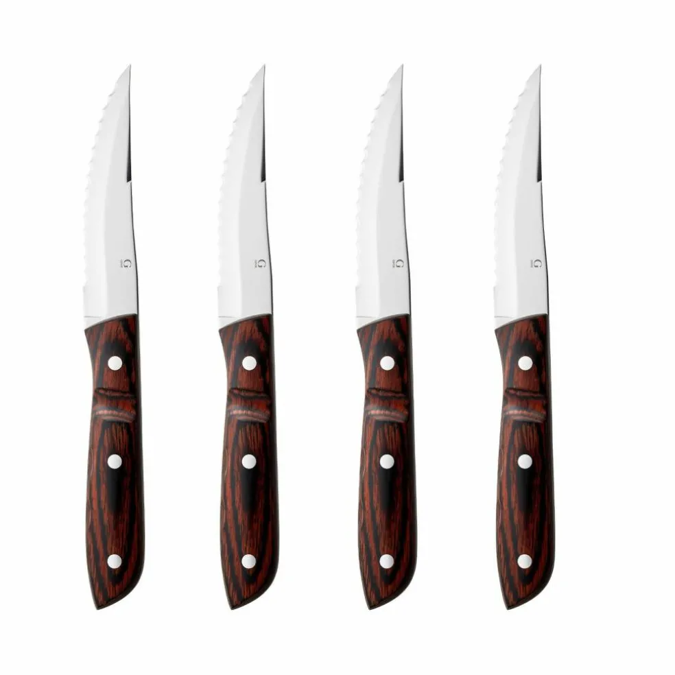Old Farmer Classic biffkniv XL 4 stk, tre/stål