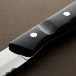 Old Farmer Micarta biffkniv XL 4 stk, svart/stål