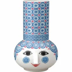 Olga lysestake 14 cm, lyseblå