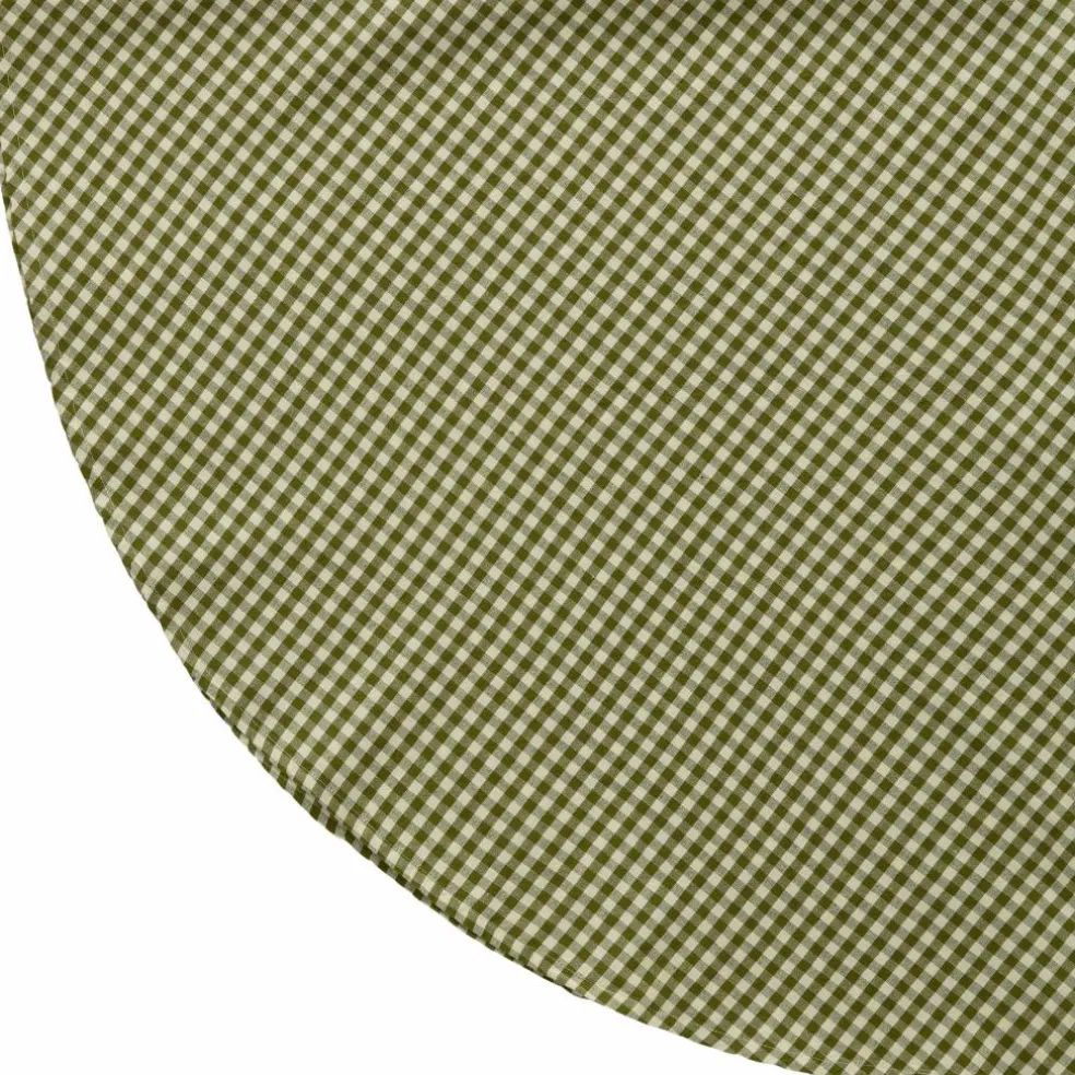Oliva rund duk 160 cm, grønn