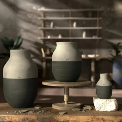 Omaggio Circulare vase 20 cm, antrasittgrå