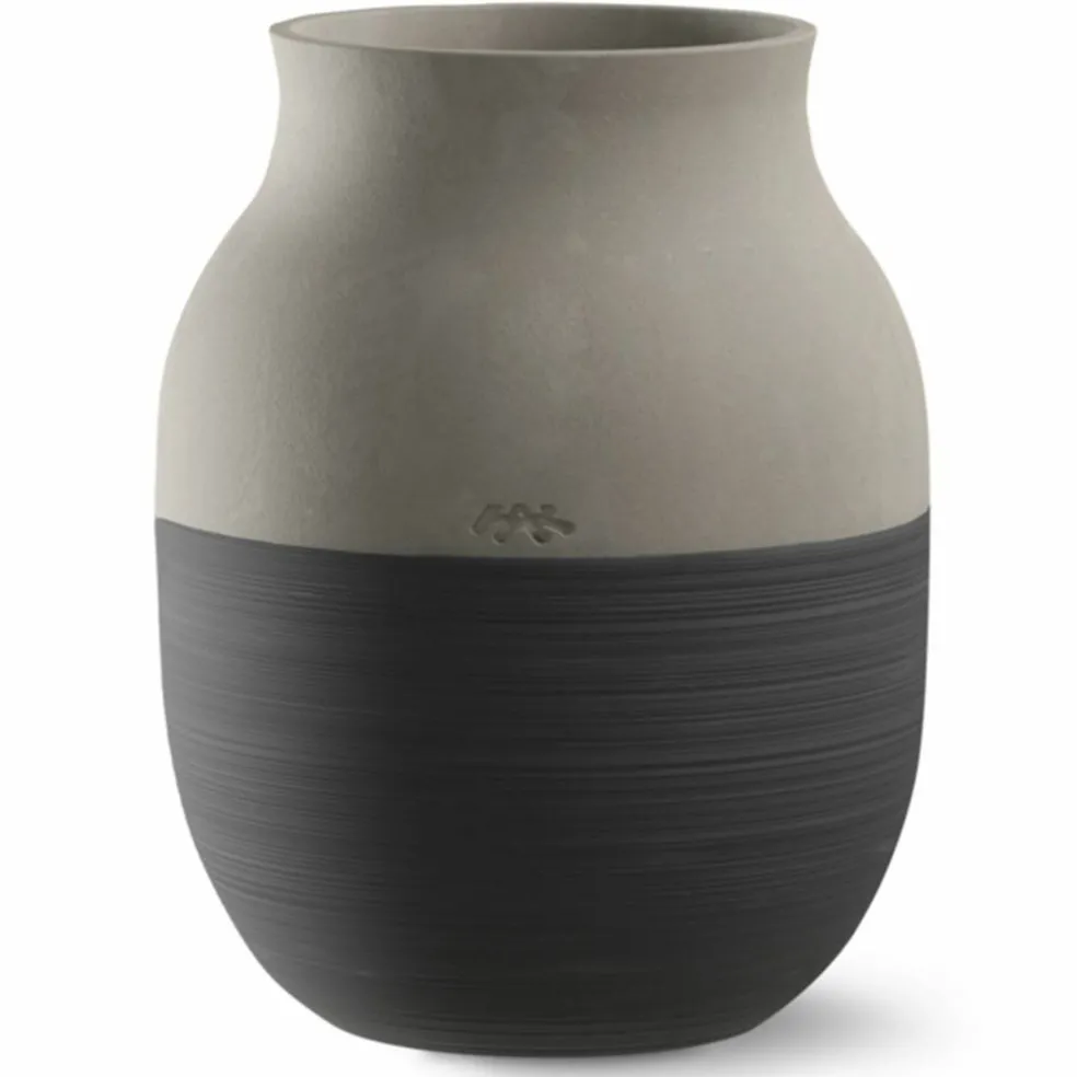 Omaggio Circulare vase 20 cm, antrasittgrå
