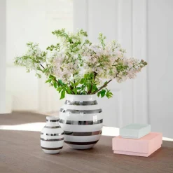 Omaggio Vase 200 mm Sølv