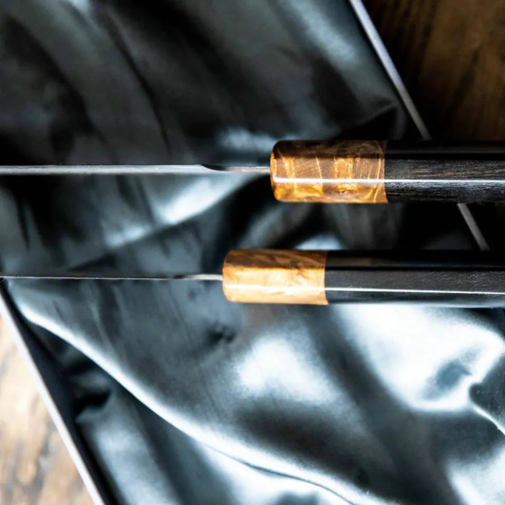 OMO knivsett, Bunka Petty 12 cm + Kokkekniv 21 cm