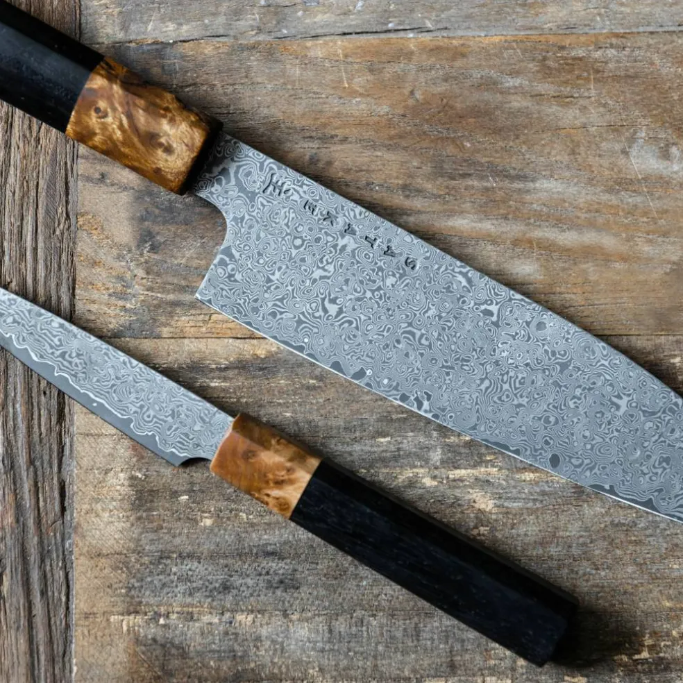 OMO knivsett, Petty 9 cm + Santoku 17 cm
