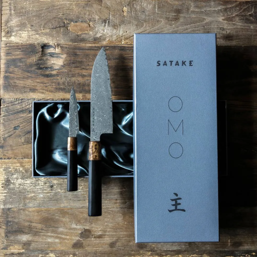 OMO knivsett, Petty 9 cm + Santoku 17 cm