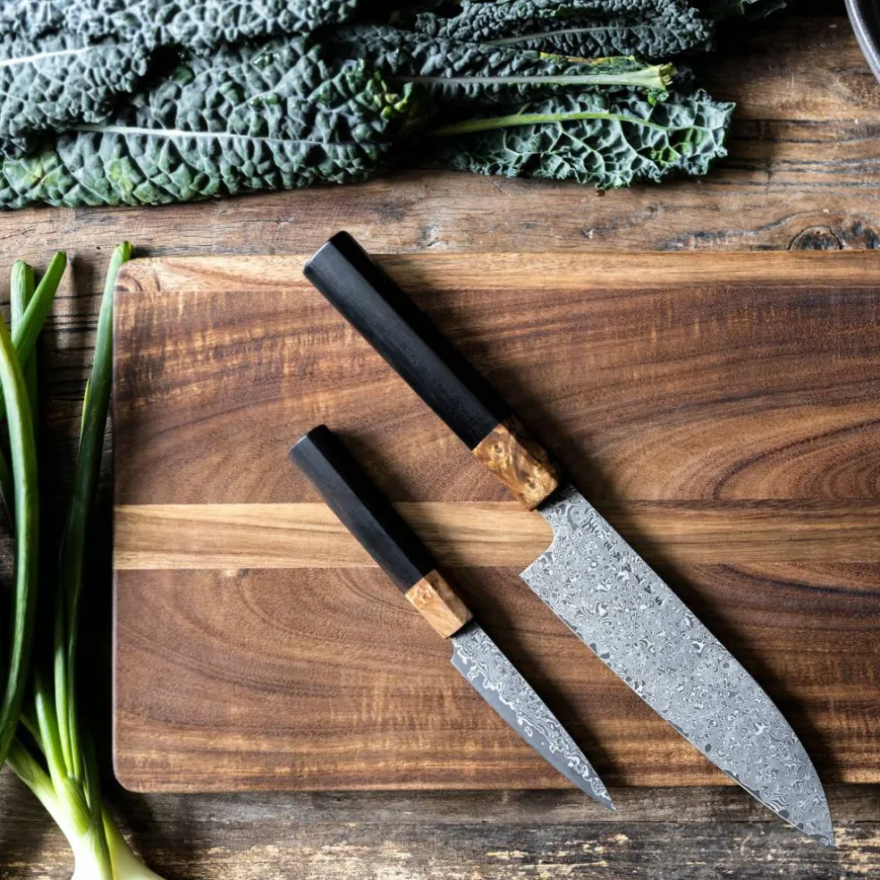 OMO knivsett, Petty 9 cm + Santoku 17 cm
