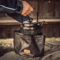 Oppbevaringspose til kaffekanne, lær