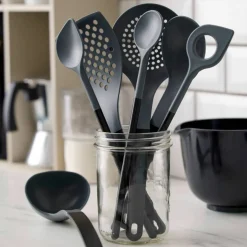 Optima Serveringsskje 29 cm, svart