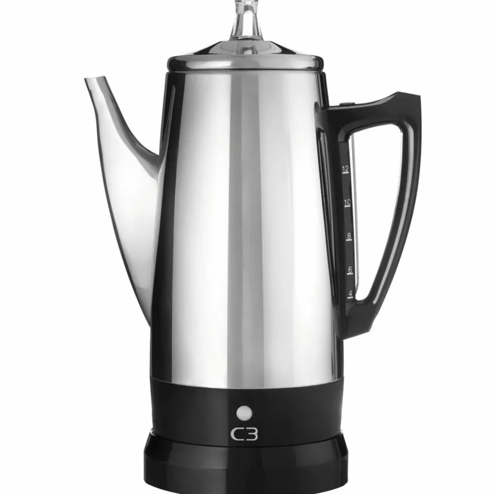 Original perkolator 12 kopper, rustfritt stål