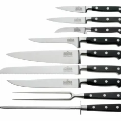 Origin knivsett med knivblokk, 9 deler