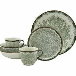 Ostindia Floris dyp tallerken 22 cm, grønn