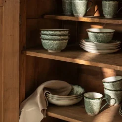 Ostindia Floris dyp tallerken 22 cm, grønn
