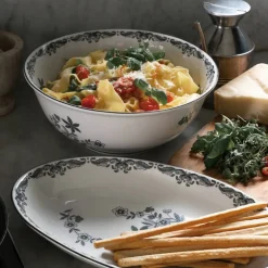 Ostindia Serveringsfat Ovalt, Svart