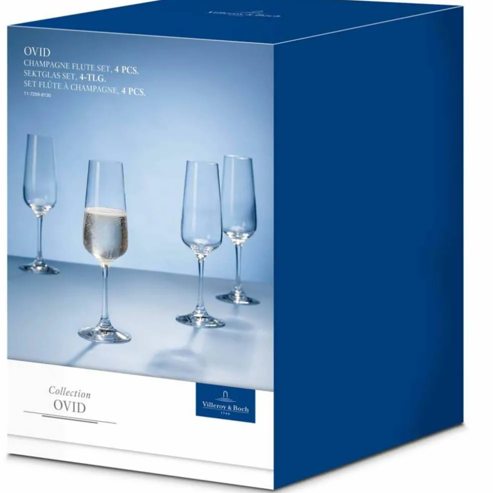 Ovid Champagneglass 4-pakning