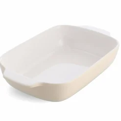 Ovnsform med lokk 39x23,5x7,5 cm, creme