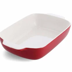 Ovnsform med lokk 39x23,5x7,5 cm, creme