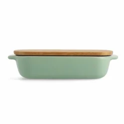 Ovnsform med lokk 26 x 15,5 x 6,5 cm, creme
