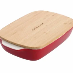 Ovnsform med lokk 31x18,5x6 cm, pistage