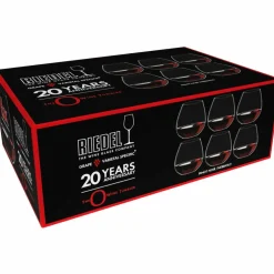 O Wine Tumbler Pinot Noir/Nebbiolo vinglass 6-pakning 20-årsjubileum