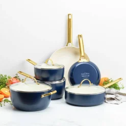 Padova gryte- og pannesett 6 deler, oxford blue