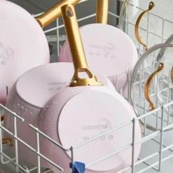 Padova stekepannesett 20 + 26 cm, blush pink