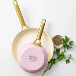Padova stekepannesett 20 + 26 cm, blush pink