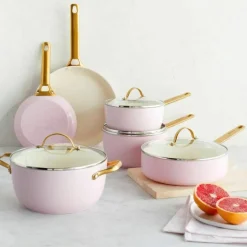 Padova stekepannesett 20 + 26 cm, blush pink