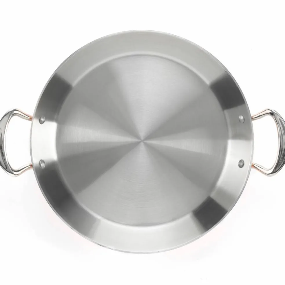Paellapanne 30 cm, kobber