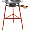 Paellapanne 50 cm med brenner og stativ