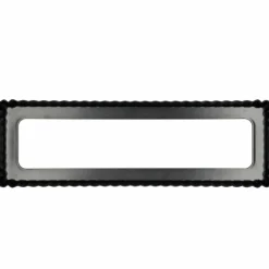 Paiform rektangulær 35×11 cm, mørkegrå
