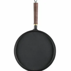 Pannekakepanne med trehåndtak