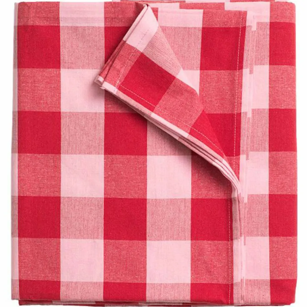 Paola duk 180x145 cm, rød/rosa