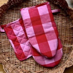Paola gryteklut 20 × 20 cm, rød/rosa
