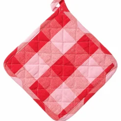 Paola gryteklut 20 × 20 cm, rød/rosa