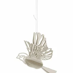 Paper Bird ornament 2-pack, coffee