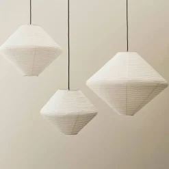 Paper Diamond lampeskjerm 50 cm, classic white